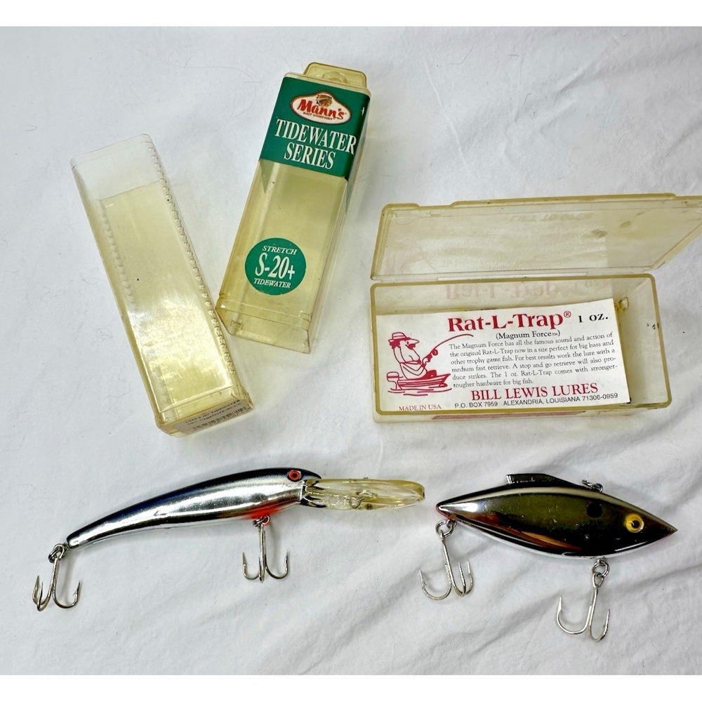 Vtg Fishing Lures Bill Lewis Rat-L-Trap Manns Tidewater Series S-20+ Set 2